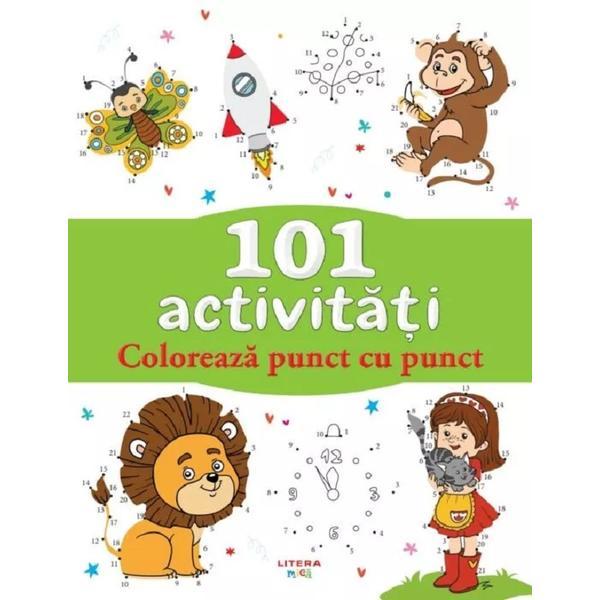 Carte 101 Activitati. Coloreaza punct cu punct