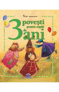 Carte 3 povesti pentru copiii de 3 ani editura -