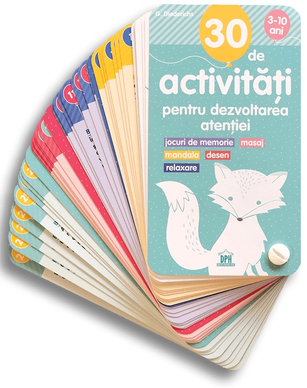 Carte 30 de Activitati pentru dezvoltarea atentiei autor Gilles Diederichs editura Didactica Publishing House