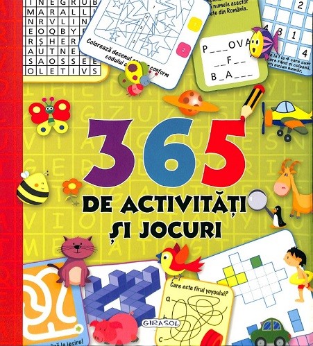 Carte 365 de activitati si jocuri   editura Girasol