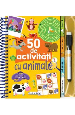 Carte 50 de activitati cu animale editura -