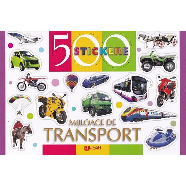 Carte 500 Stickere. Mijloace de transport