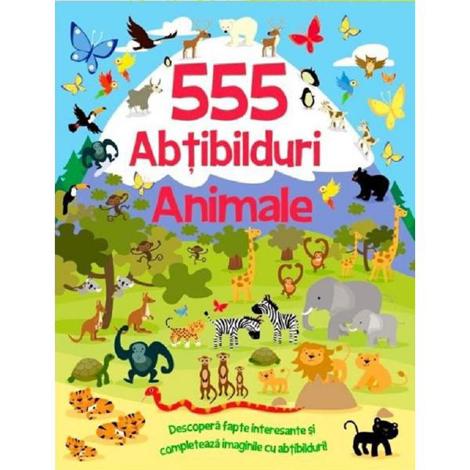 Carte 555 abtibilduri. Animale editura Flamingo Gd