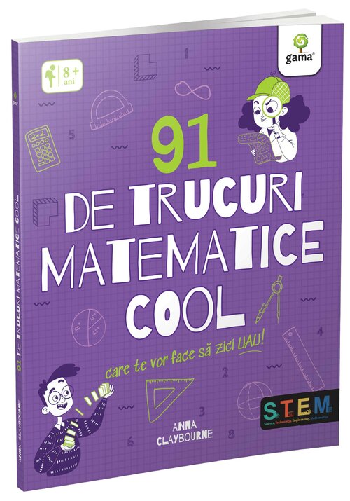 Carte 91 de trucuri matematice cool editura Gama