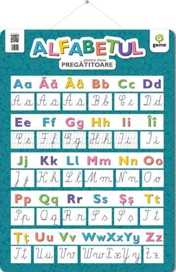 Carte ALFABETUL pentru clasa pregatitoare. Poster editura Gama