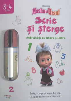 Carte Activitati cu litere si cifre. Scrie si sterge/*** editura Litera