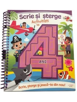 Carte Activitati la 4 ani. Scrie si sterge/*** editura Litera