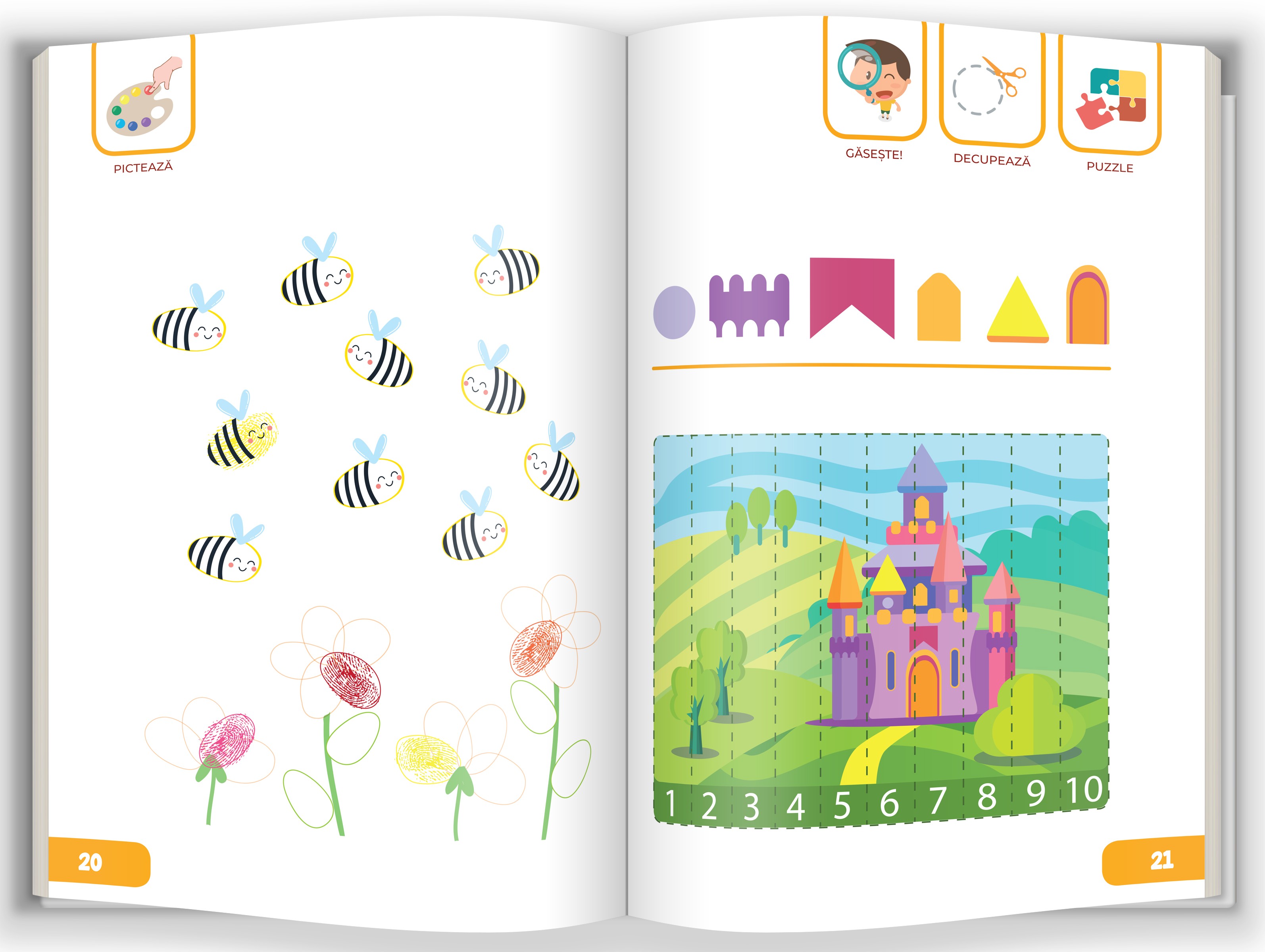 Carte Activitati pentru exersarea motricitatii   editura Gama