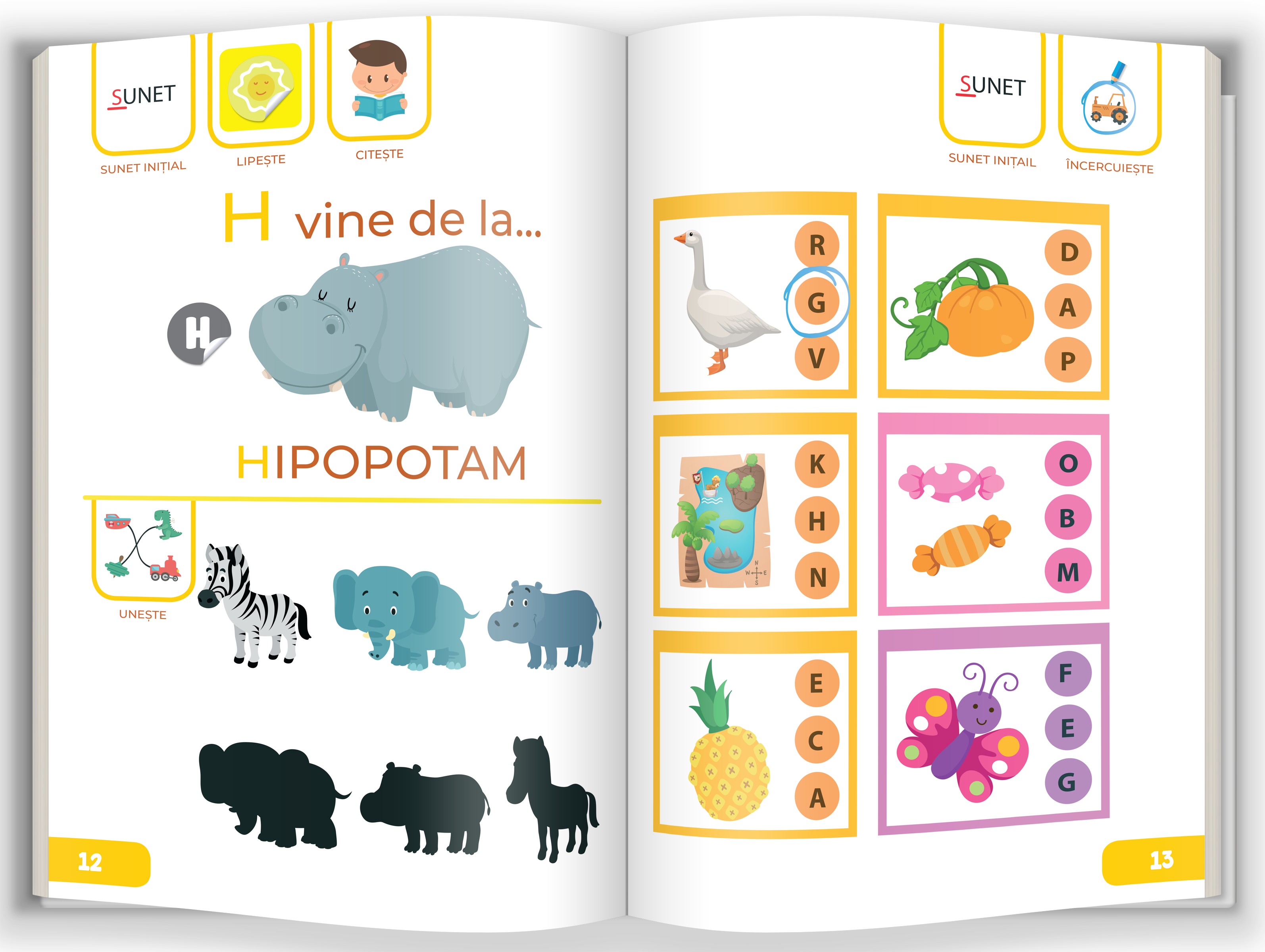 Carte Activitati pentru invatarea literelor   editura Gama