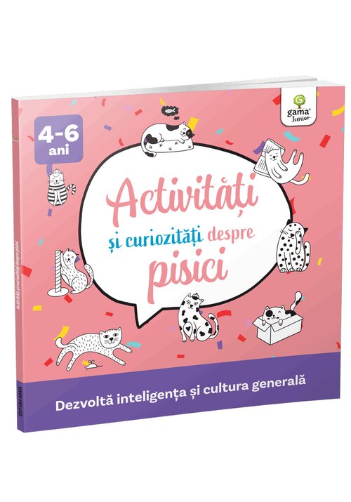 Carte Activitati si curiozitati despre pisici editura Gama