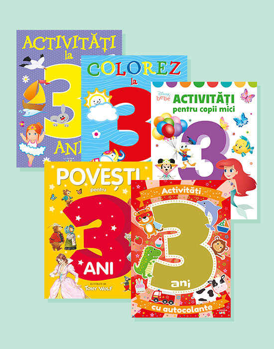 Carte Activitati si povesti pentru 3 ani. Pachet 5 carti editura Litera