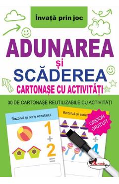 Carte Adunarea si scaderea. Cartonase cu activitati editura Autor Anonim