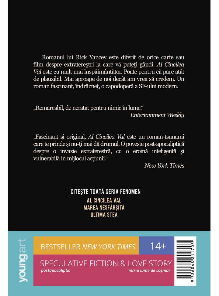 Carte Al cincilea val autor Rick Yancey editura Young Art