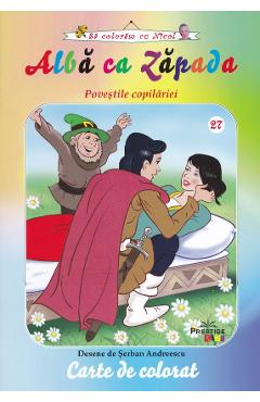 Carte Alba ca Zapada. Povestile copilariei - Carte de colorat editura -