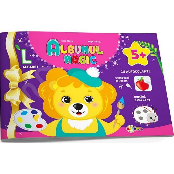 Carte Albumul Magic cu Autocolante 5+ - Inesa Tautu