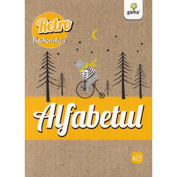 Carte Alfabetul. Retro flashcarduri