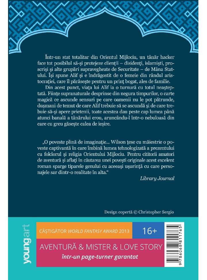 Carte Alif Nevazutul autor G. Willow Wilson editura Young Art