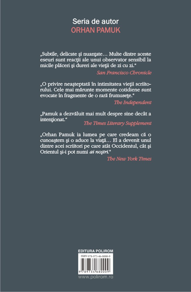 Carte Alte culori autor Orhan Pamuk editura Polirom