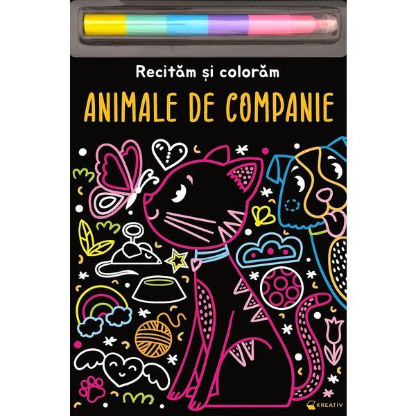 Carte Animale de companie. Recitam si coloram