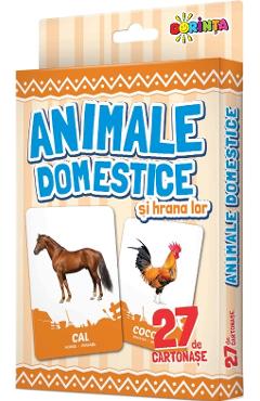 Carte Animale domestice si hrana lor. 27 de cartonase editura -