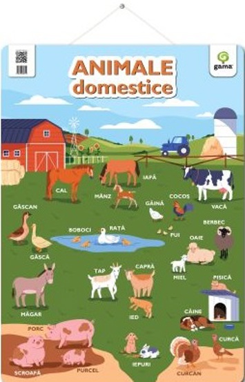 Carte Animale domestice. Poster editura Gama