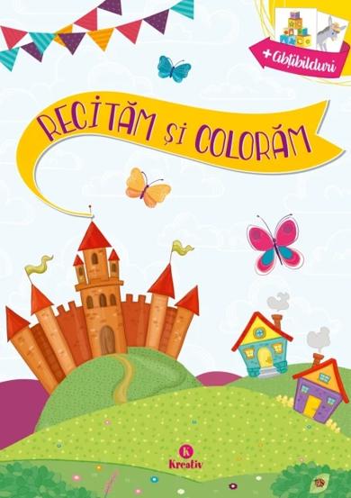 Carte Animale jucăușe - Recităm și colorăm editura Kreativ