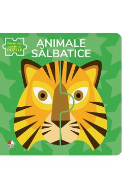 Carte Animale salbatice. Prima mea carte cu puzzle editura -