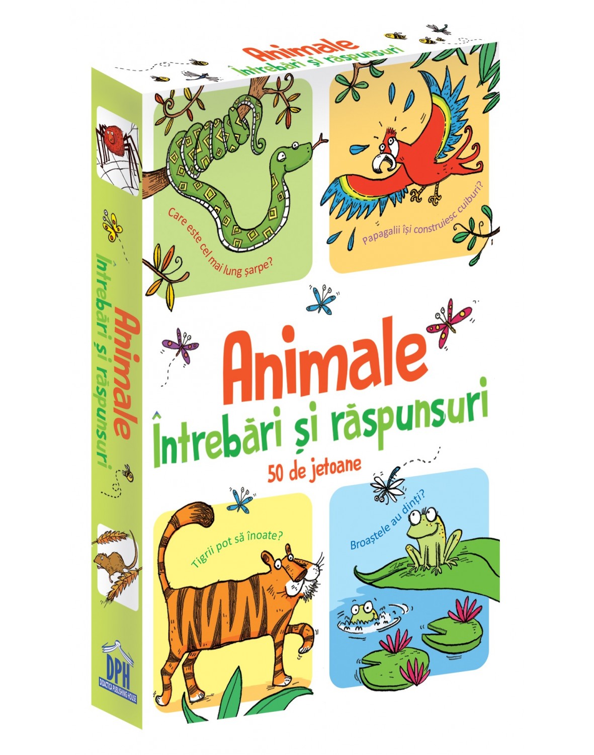 Carte Animale. Intrebari si raspunsuri – 50 de jetoane   editura Didactica Publishing House