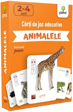 Carte Animalele. Carti de joc educative editura -