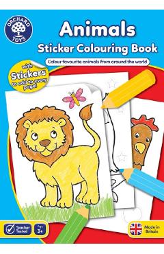 Carte Animals. Carte de colorat cu activitati 3 ani+ editura -