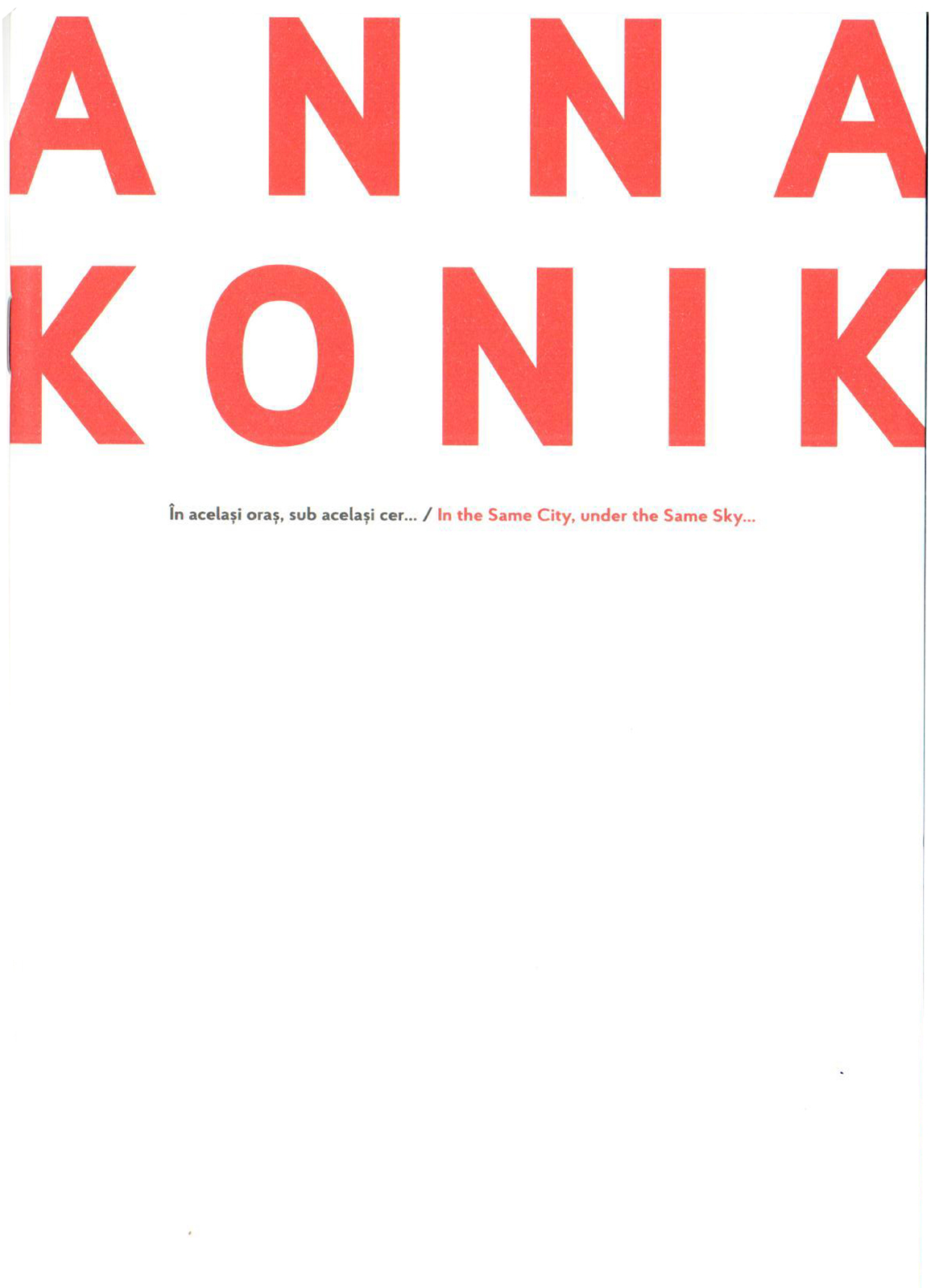 Carte Anna Konik   editura MNAC