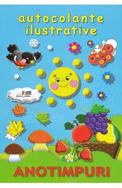 Carte Anotimpuri. Autocolante ilustrative editura -