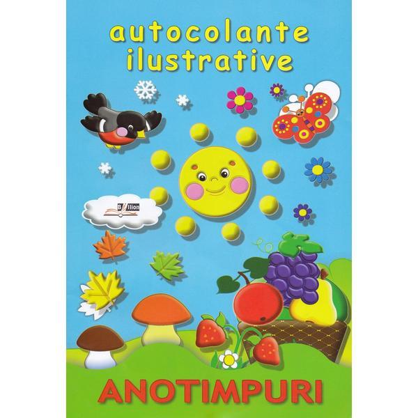 Carte Anotimpuri. Autocolante ilustrative