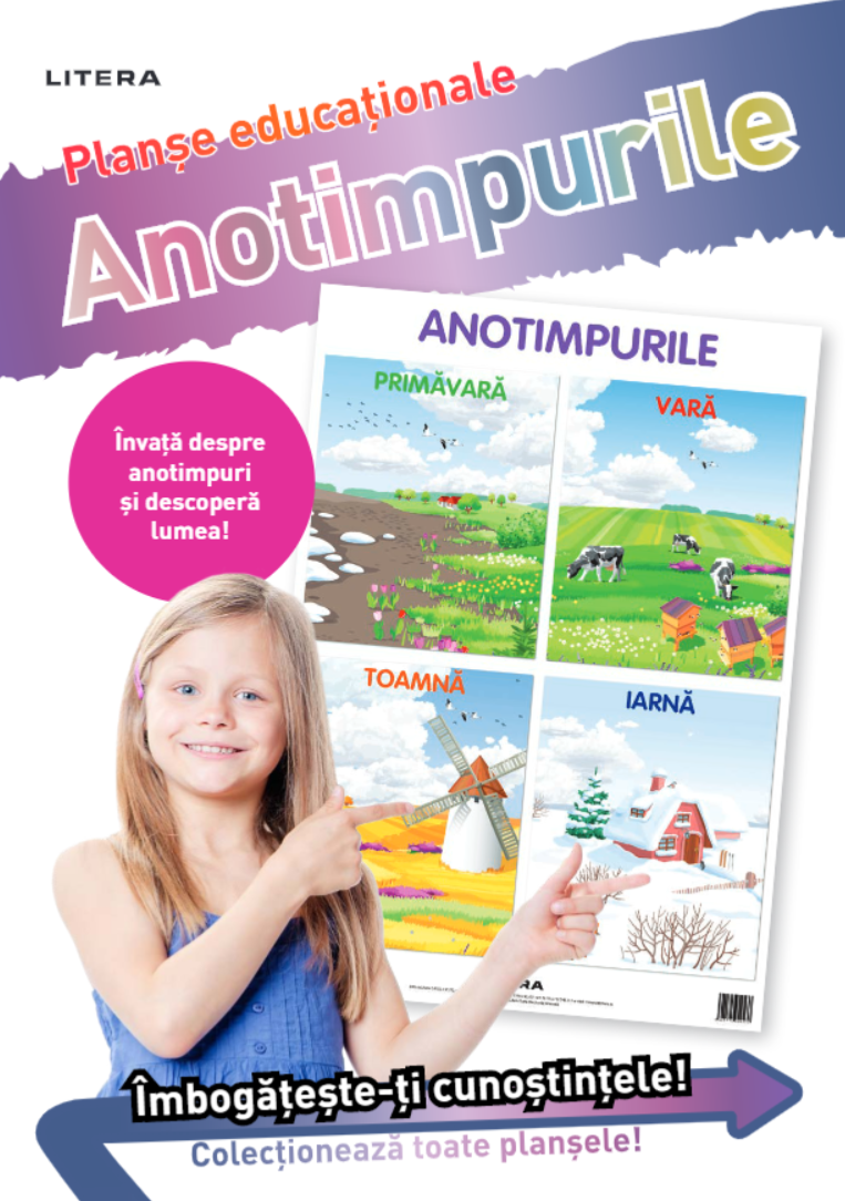 Carte Anotimpurile. Planșe educaționale editura Litera