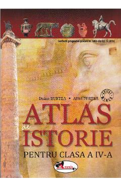 Carte Atlas de istorie - Clasa a 4-a - Doina Burtea