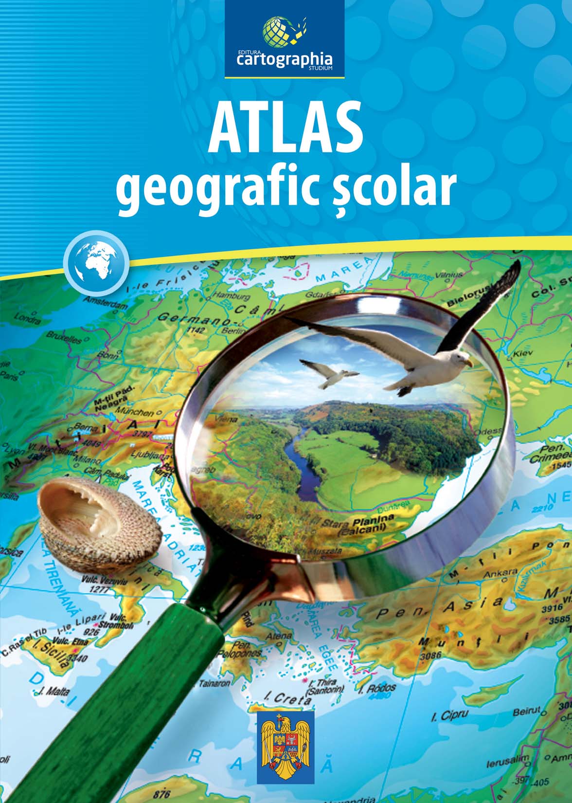 Carte Atlas geografic scolar   editura Cartographia