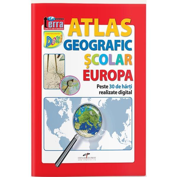 Carte Atlas geografic scolar: Europa