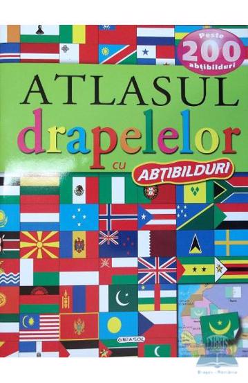 Carte Atlasul drapelelor cu abtibilduri editura Girasol