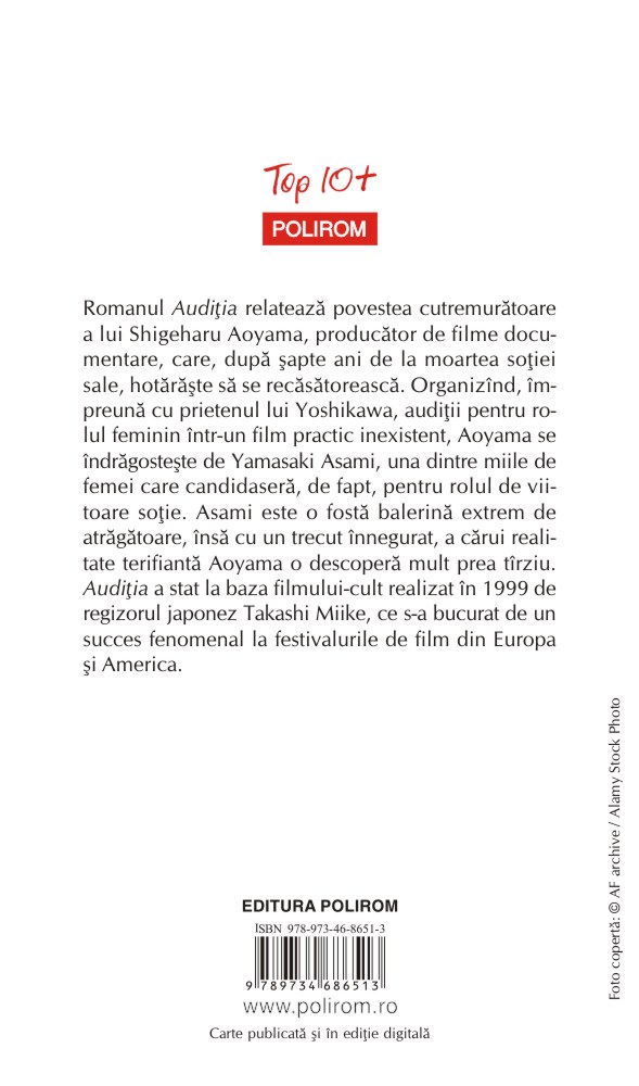 Carte Auditia autor Ryu Murakami editura Polirom