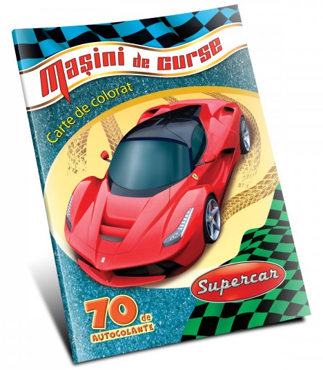 Carte Autocolante. Masini de curse   editura Dorinta