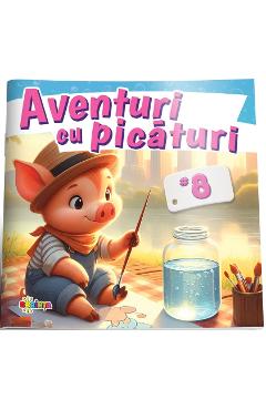 Carte Aventuri cu picaturi 8: Purcel editura -
