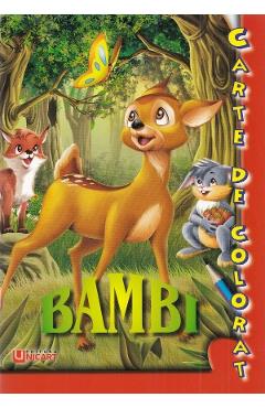 Carte Bambi. Carte de colorat editura -
