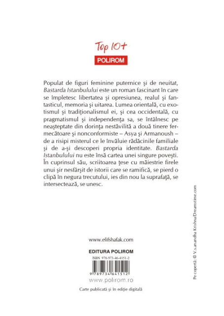 Carte Bastarda Istanbulului autor Elif Shafak editura Polirom