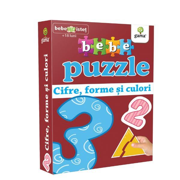 Carte Bebe Puzzle +18 Luni - Cifre