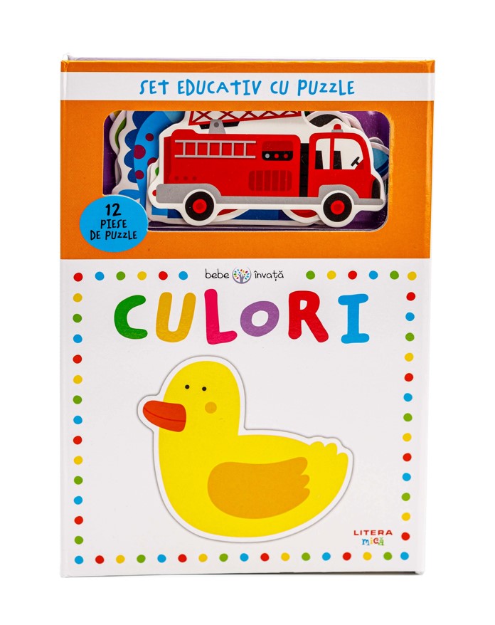Carte Bebe invata. Culori. Set educativ cu puzzle editura Litera