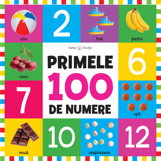 Carte Bebe învață. Primele 100 de numere (format mare) editura Litera