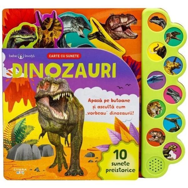Carte Bebe invata. dinozauri. carte cu sunete