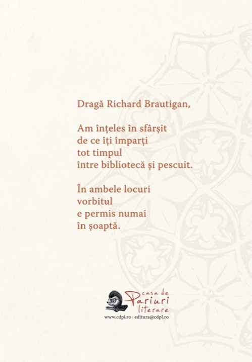 Carte Biblioteca Brautigan autor Andrei Mocuta editura Casa de Pariuri Literare