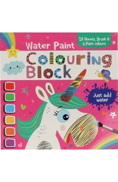 Carte Bloc magic de colorat. Unicorn editura -