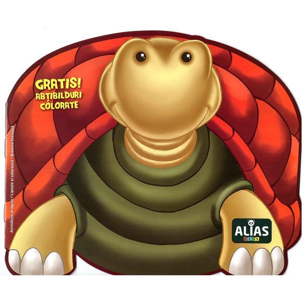 Carte Broasca testoasa. Abtibilduri colorate + Jucarie